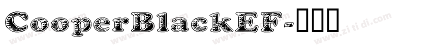 CooperBlackEF字体转换