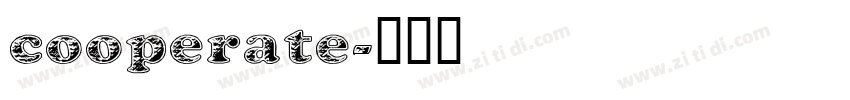 cooperate字体转换