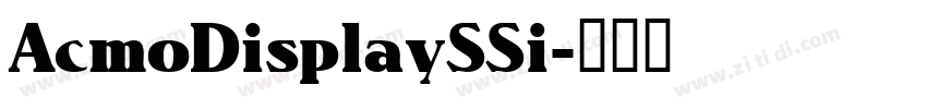 AcmoDisplaySSi字体转换