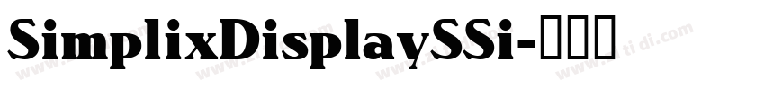 SimplixDisplaySSi字体转换