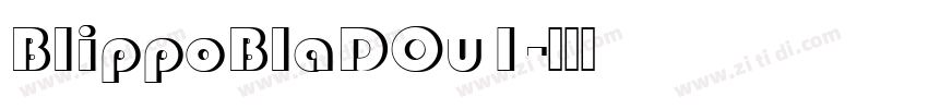BlippoBlaDOu1字体转换