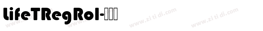 LifeTRegRo1字体转换