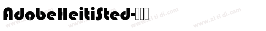AdobeHeitiSted字体转换
