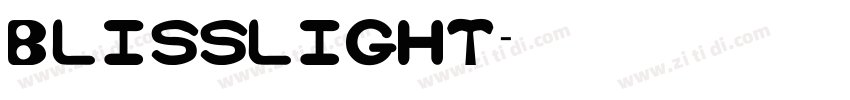 blisslight字体转换