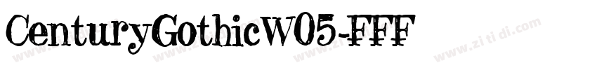 CenturyGothicW05字体转换