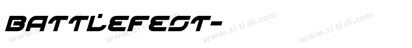 BATTLEFEST字体转换