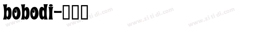 bobodi字体转换