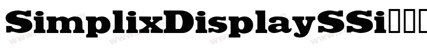 SimplixDisplaySSi字体转换