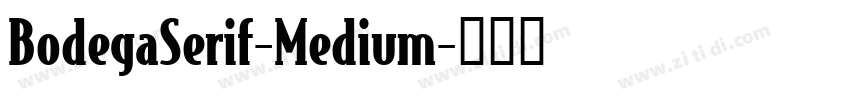 BodegaSerif-Medium字体转换