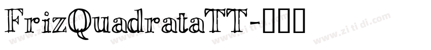 FrizQuadrataTT字体转换