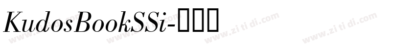 KudosBookSSi字体转换 KudosBookSSi字体转换