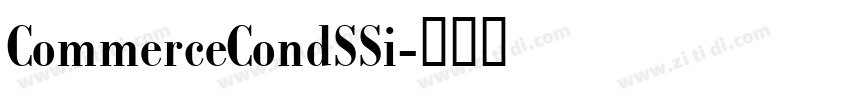 CommerceCondSSi字体转换 CommerceCondSSi字体转换