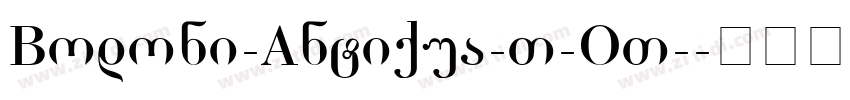 Bodoni-Antiqua-T-OT-字体转换