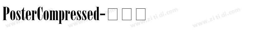 PosterCompressed字体转换