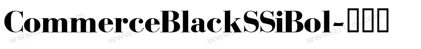 CommerceBlackSSiBol字体转换