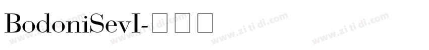 BodoniSevI字体转换