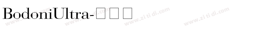 BodoniUltra字体转换