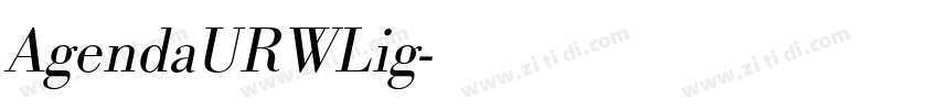 AgendaURWLig字体转换