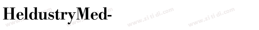 HeldustryMed字体转换
