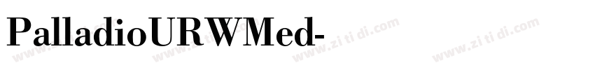 PalladioURWMed字体转换