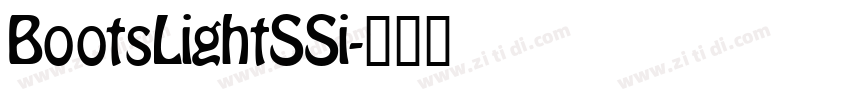 BootsLightSSi字体转换