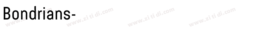Bondrians字体转换