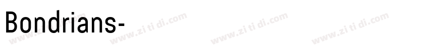 Bondrians字体转换