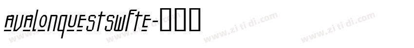 avalonquestswfte字体转换