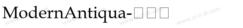 ModernAntiqua字体转换