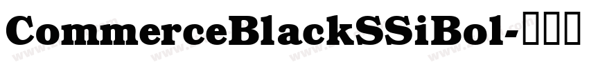 CommerceBlackSSiBol字体转换