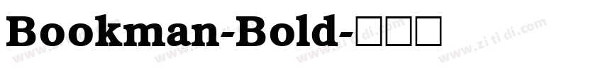 Bookman-Bold字体转换