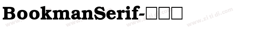 BookmanSerif字体转换