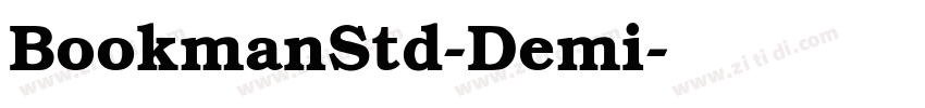 BookmanStd-Demi字体转换