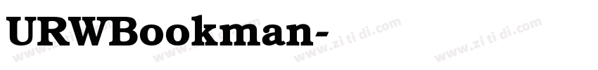 URWBookman字体转换