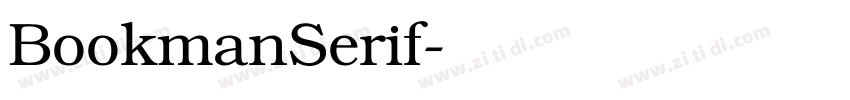 BookmanSerif字体转换
