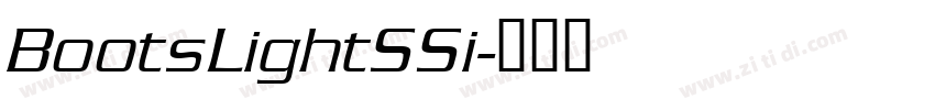 BootsLightSSi字体转换