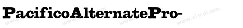 PacificoAlternatePro字体转换 PacificoAlternatePro字体转换