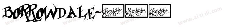 Borrowdale字体转换