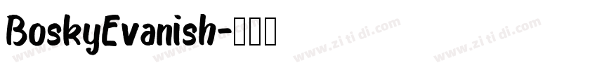 BoskyEvanish字体转换