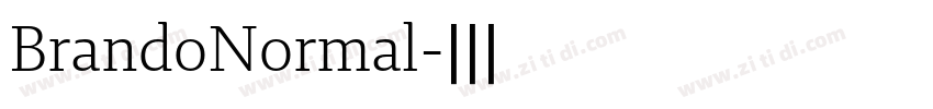 BrandoNormal字体转换