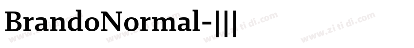 BrandoNormal字体转换