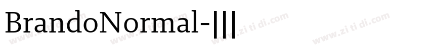 BrandoNormal字体转换