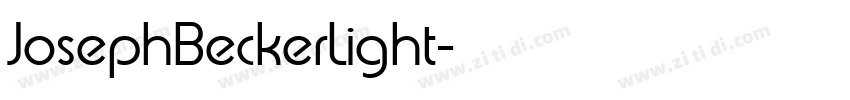 JosephBeckerLight字体转换