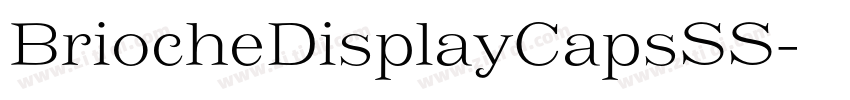 BriocheDisplayCapsSS字体转换