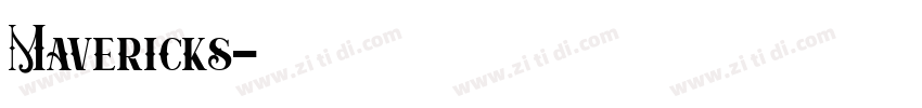 Mavericks字体转换