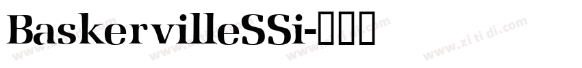 BaskervilleSSi字体转换
