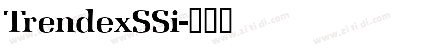 TrendexSSi字体转换