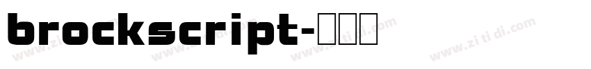 brockscript字体转换