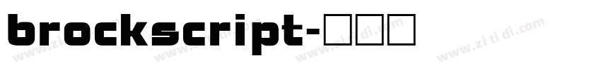brockscript字体转换