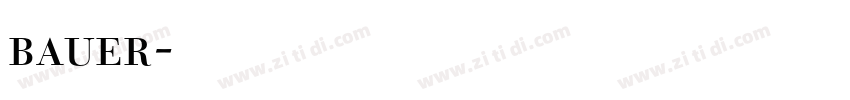 bauer字体转换
